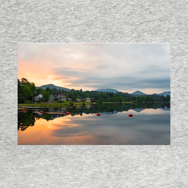 Saranac Lake at Sunrise NY by WayneOxfordPh